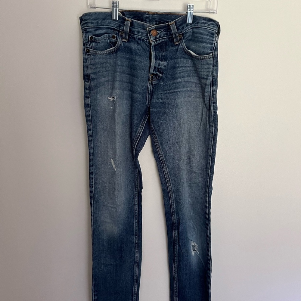 30x34 Hollister Blue Skinny Jeans